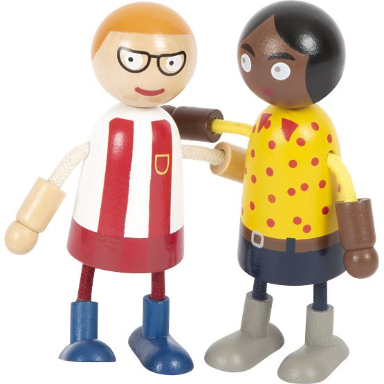 small foot Biegepuppen Familie mit Kind