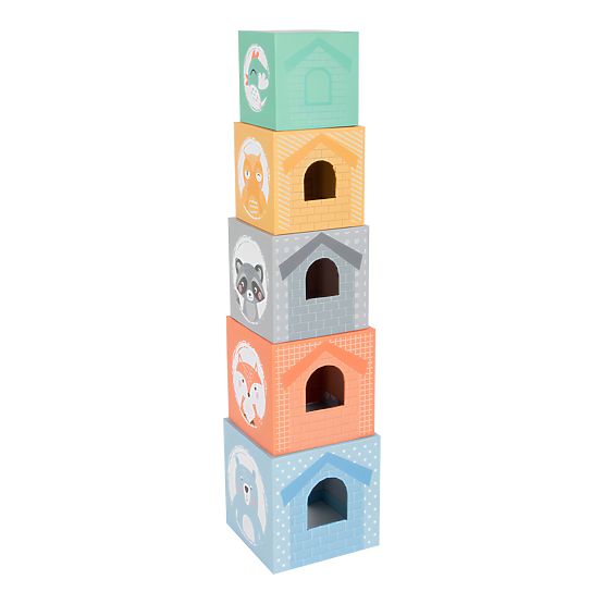 Small Foot Faltturm Pastell mit Tieren