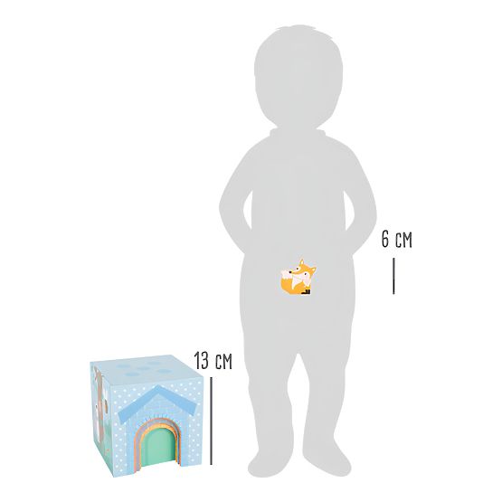 Small Foot Faltturm Pastell mit Tieren