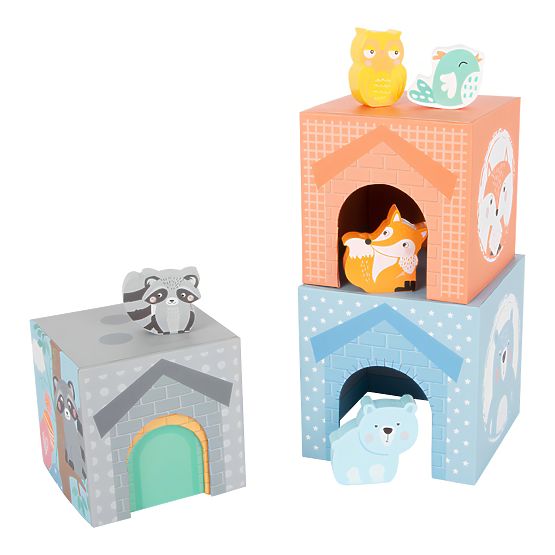 Small Foot Faltturm Pastell mit Tieren