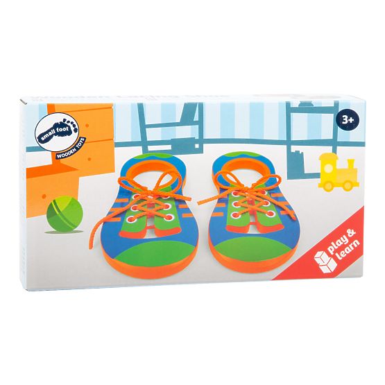 Small Foot Game Binden Sie Ihre Schnürsenkel Ein Paar Schuhe