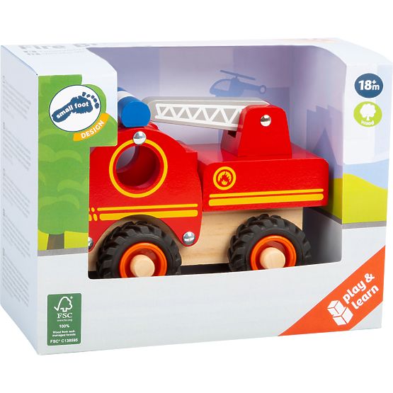 small foot Holz-Feuerwehrauto mit Leiter