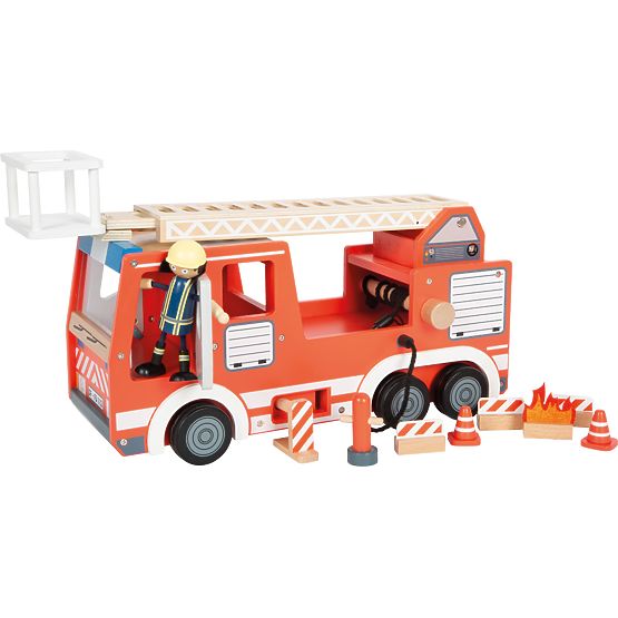 small foot Holz-Feuerwehrauto