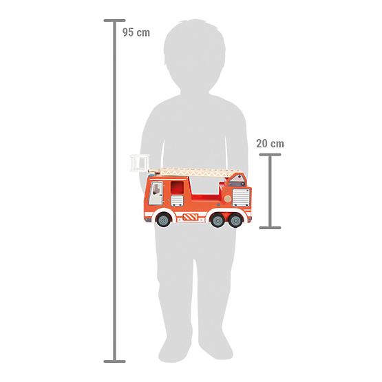 small foot Holz-Feuerwehrauto