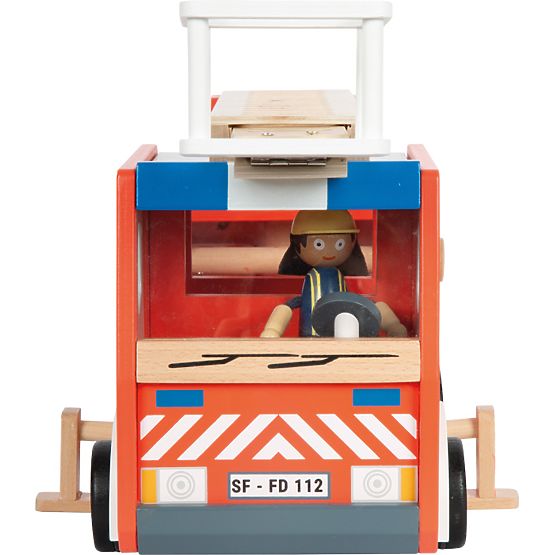 small foot Holz-Feuerwehrauto