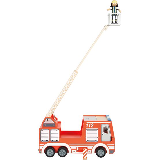 small foot Holz-Feuerwehrauto