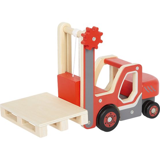 small foot Holz-Gabelstapler mit Palette