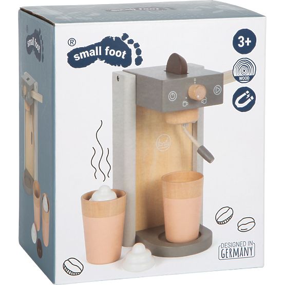 small foot Holz-Kaffeemaschine mit Zubehör Tasty grau