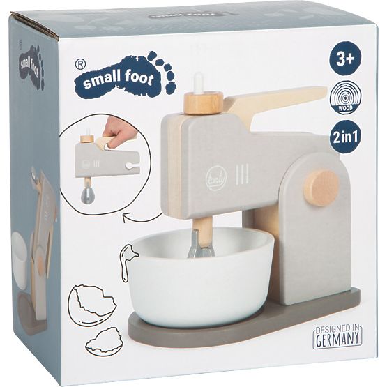 small foot Holz-Küchenmaschine 2 in 1 Tasty grau