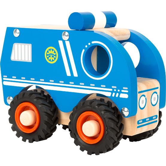 small foot Holz Polizeiauto