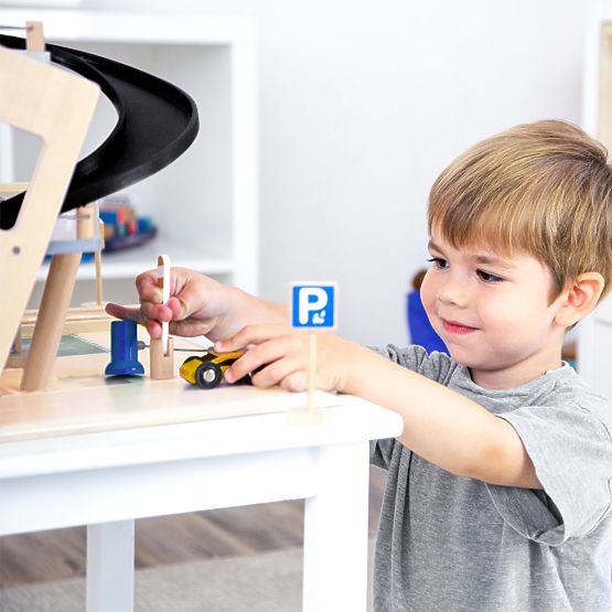 small foot Holz-Rennparkhaus