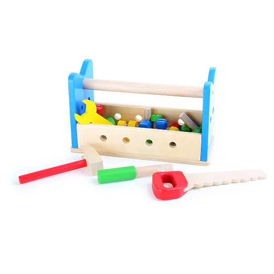 small foot Holz-Werkbank und Werkzeugkasten 2-in-1