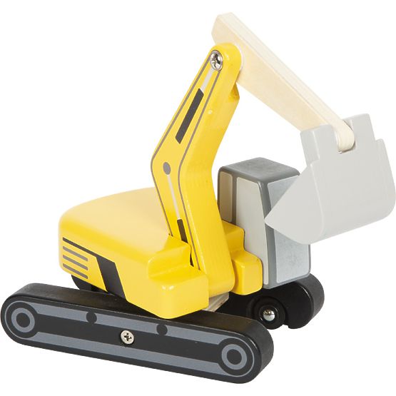 small foot Holzbagger mit Kettenantrieb