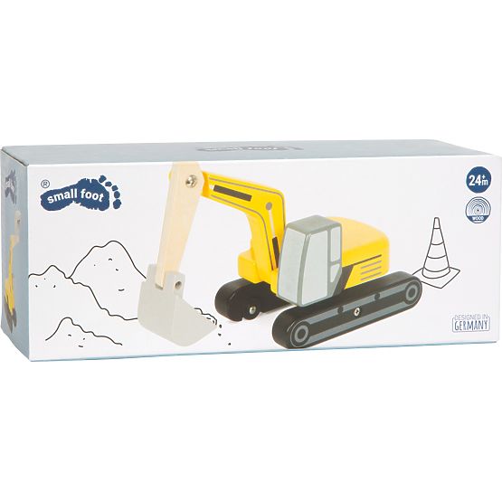 small foot Holzbagger mit Kettenantrieb