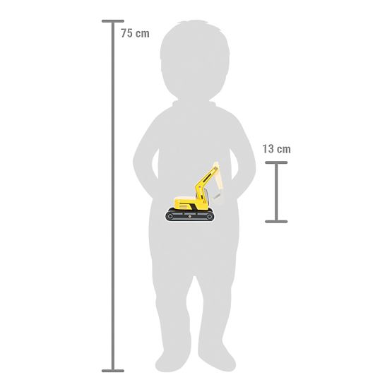 small foot Holzbagger mit Kettenantrieb