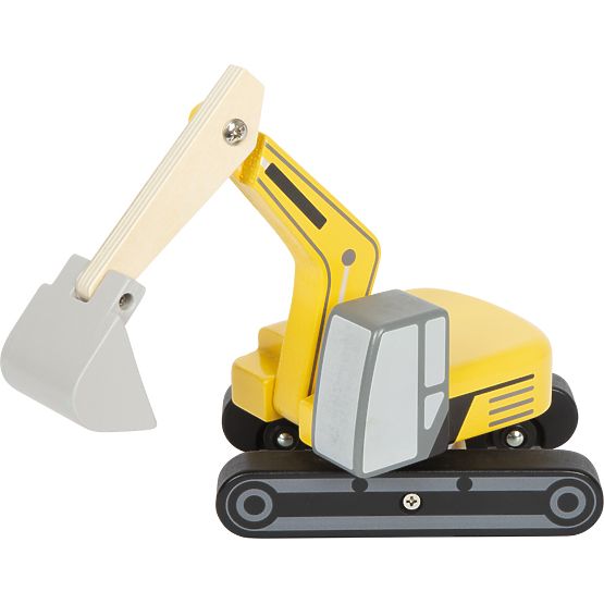 small foot Holzbagger mit Kettenantrieb