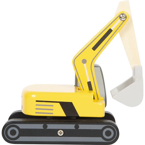 small foot Holzbagger mit Kettenantrieb
