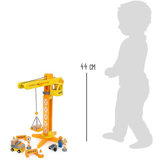 small foot Holzkran mit Zubehör