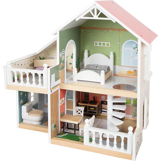 small foot Holzpuppenhaus mit Terrasse