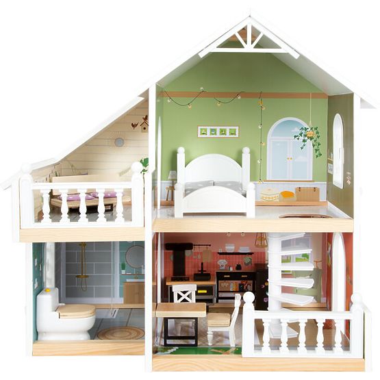 small foot Holzpuppenhaus mit Terrasse