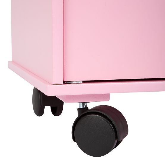 small foot Holzpuppenschrank rosa