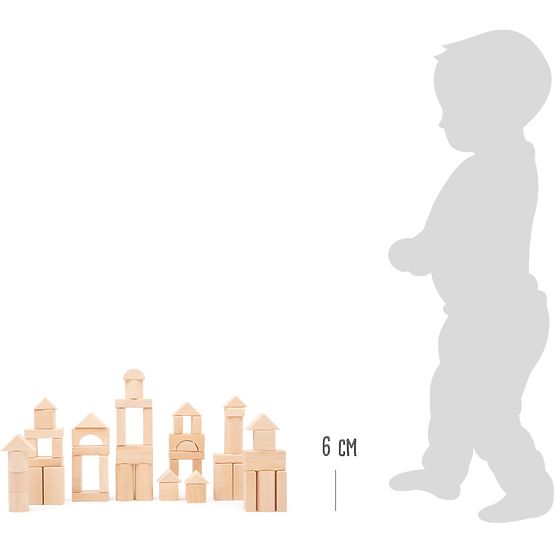 Small Foot Holzwürfel 50 Stück natur