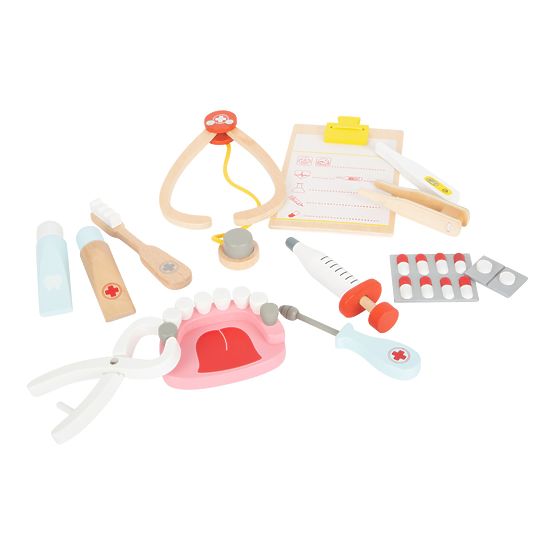 Small Foot Kinderarztkoffer für kleine Zahnärzte 2 in 1