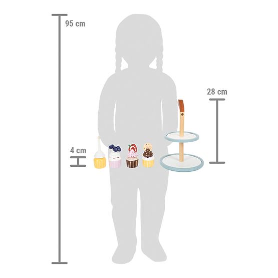 small foot Muffinständer