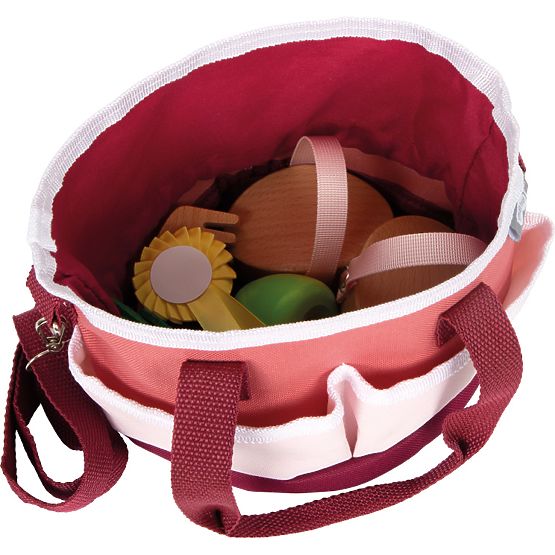 small foot Pferdepflege-Set mit Tasche rot