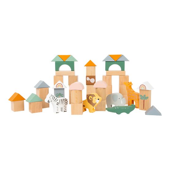 Small Foot Safari Holzbausteine 50 Stk