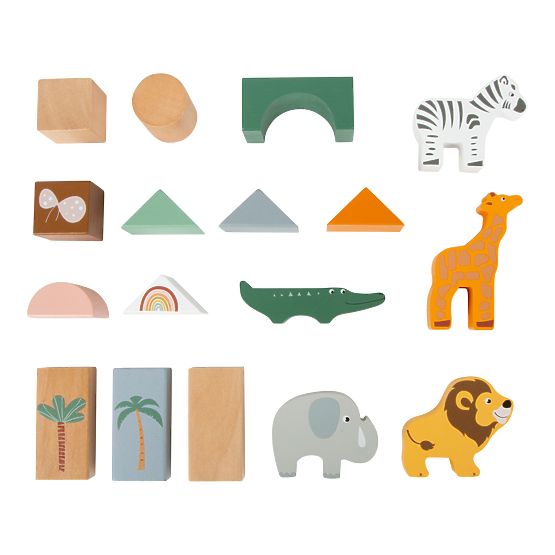 Small Foot Safari Holzbausteine 50 Stk