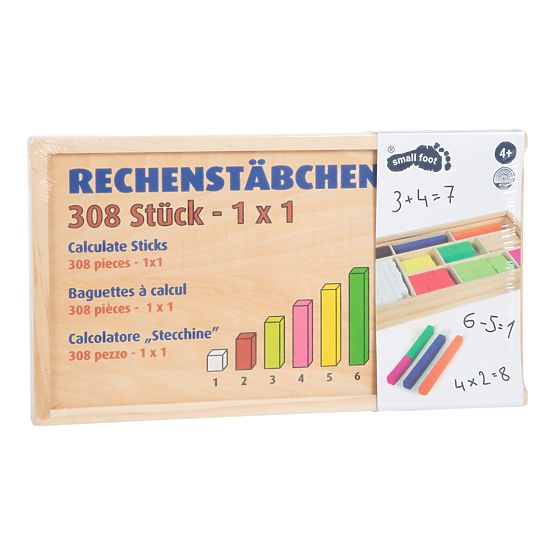Small Foot School liefert Zählstäbe