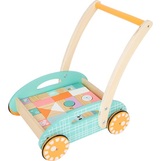 small foot Wagen mit Bausteinen