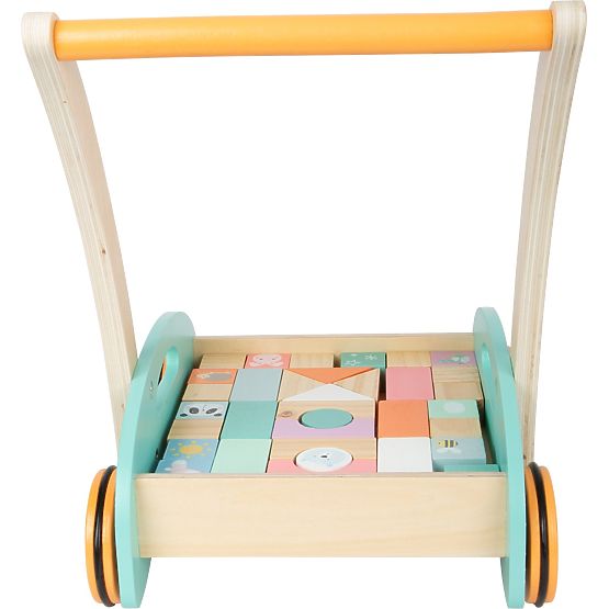 small foot Wagen mit Bausteinen