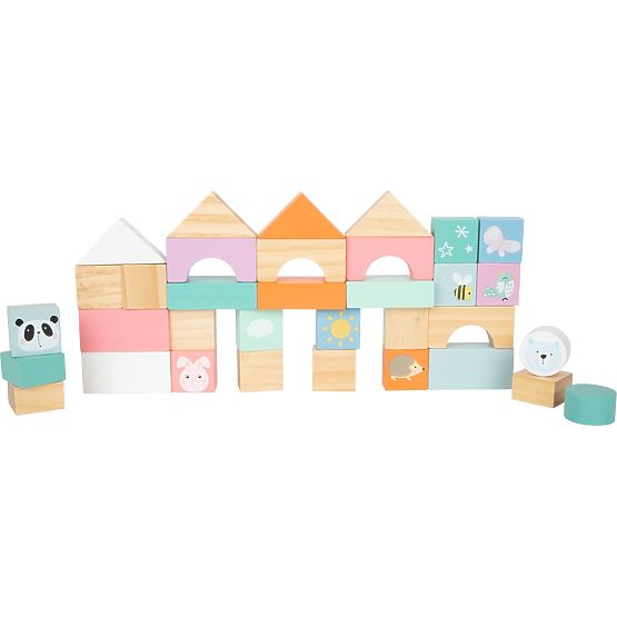 small foot Wagen mit Bausteinen