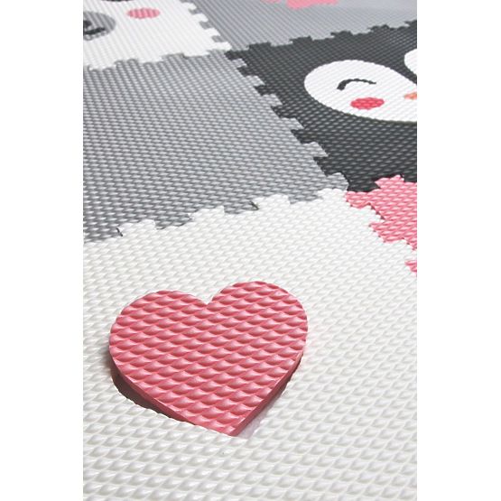 Spielmatte aus Schaumstoff 6 Stück - Bär, Pinguin, Herz und Pfote