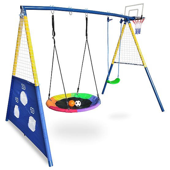 Spielplatz AMICO 2 Schaukeln Korb für Spiel