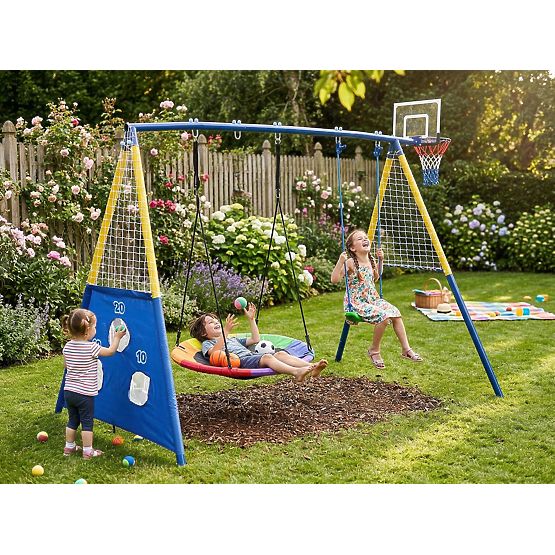 Spielplatz AMICO 2 Schaukeln Korb für Spiel