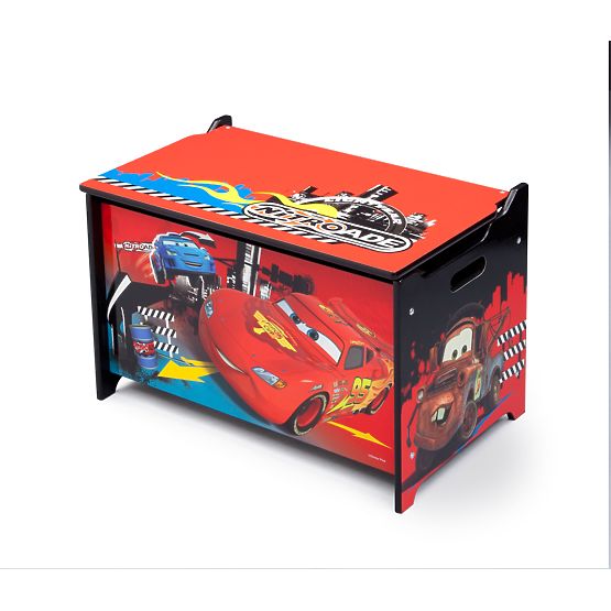 Spielzeugtruhe aus Holz - Cars 2