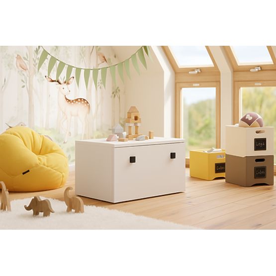 Spielzeugtruhe Inga - schwarzer Griff