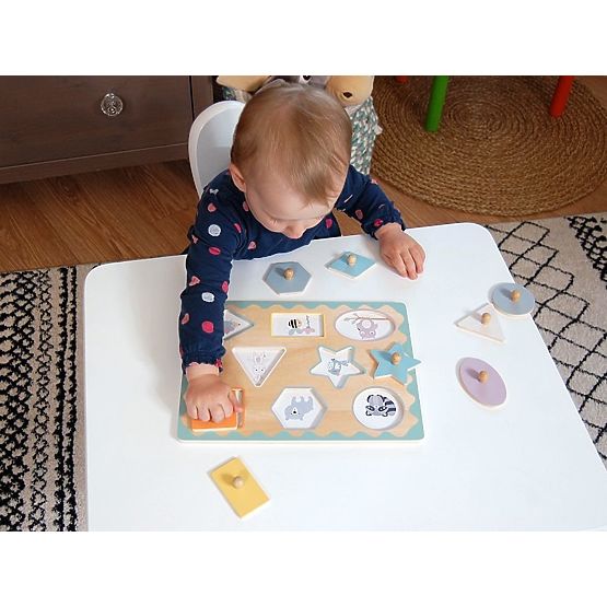 Steckpuzzle mit Griffen Formen