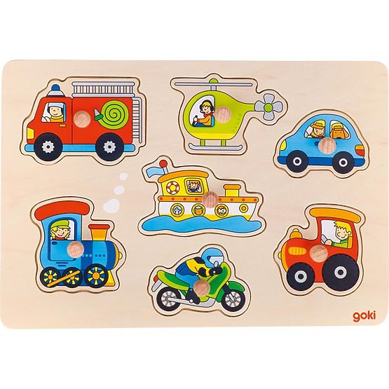 Steckpuzzle mit Griffen Verkehr