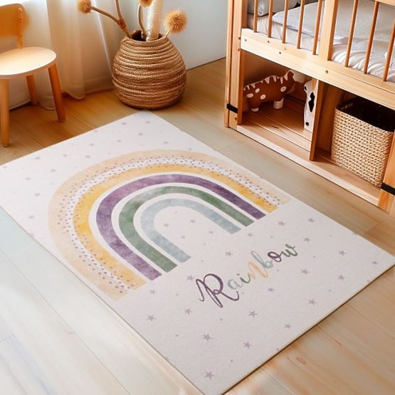 Stück Kinderteppich Play - Regenbogen