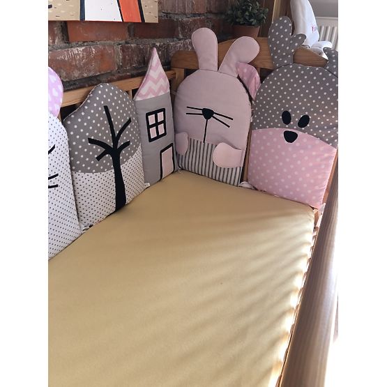 Sweet Dream - Modulares Bettmantinel - rosa-grau