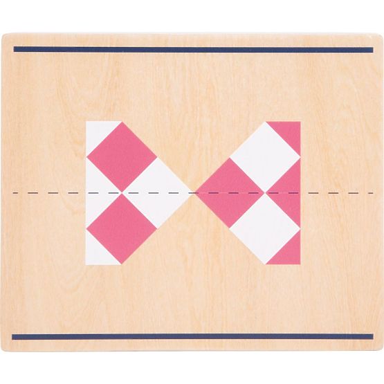 Symmetrisches Puzzle mit Spiegel