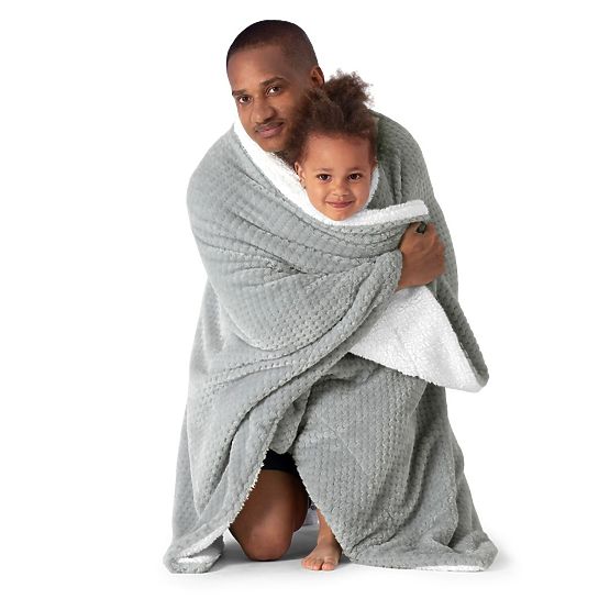 Tagesdecke SHLEEPY graue Farbe mit Jacquardmuster klassischer Stil 220x240