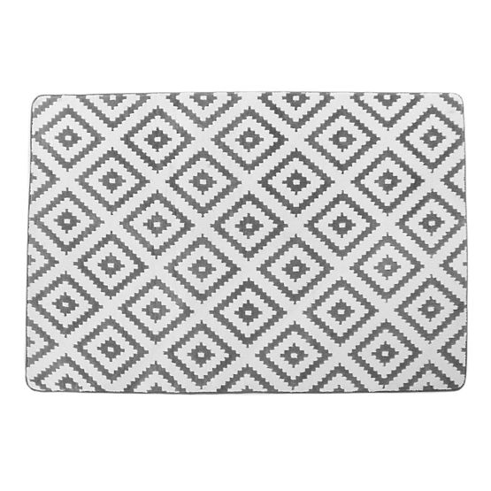 Teppich 3D DIAMOND GRAU & WEISS