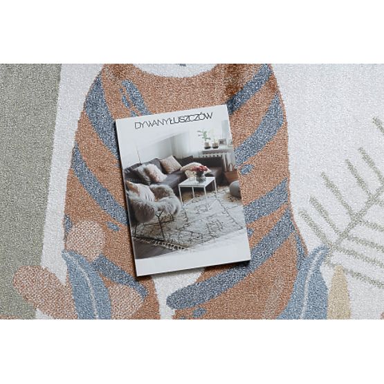 Teppich BONO 8426 Jungle, wilde Tiere creme / dunkelgold