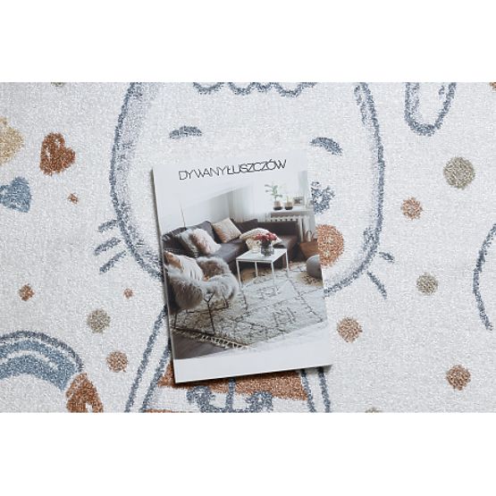 Teppich BONO 8441 Rund Häschen Matrose creme / blau