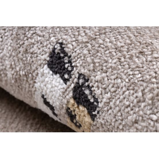 Teppich FUN Africa für Kinder, Tiere, Afrika beige